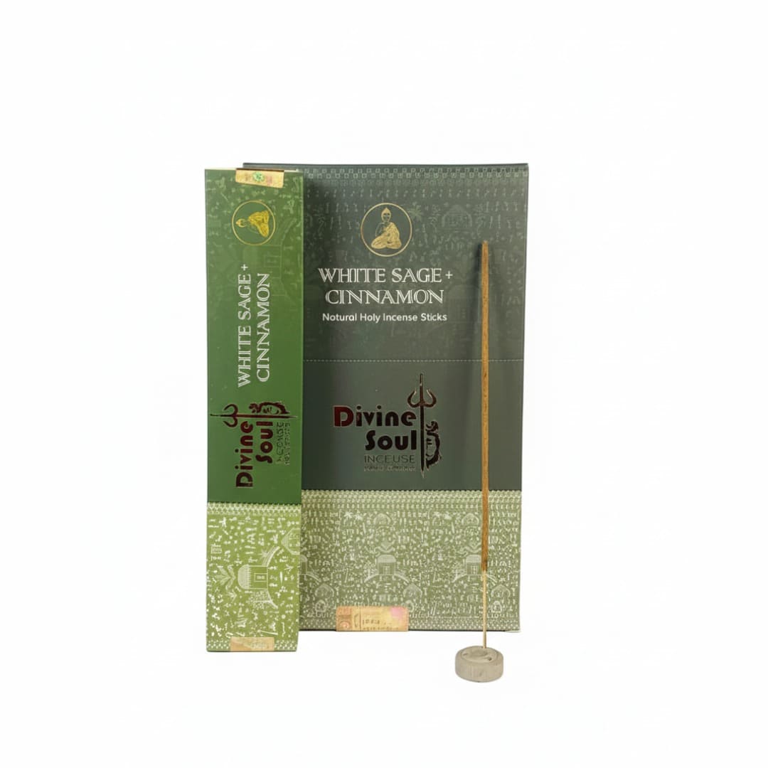 Bâton d'encens Sauge Blanche + Cannelle Divine Soul